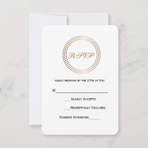 Tarjeta de confirmación de asistencia de boda con