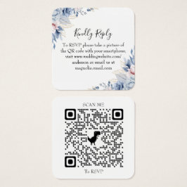 Tarjeta de confirmación de asistencia de boda flor
