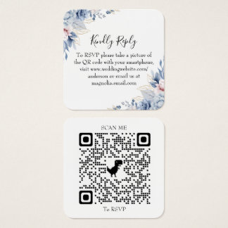 Tarjeta de confirmación de asistencia de boda flor
