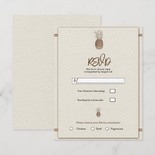 Tarjeta de confirmación de asistencia de boda mini