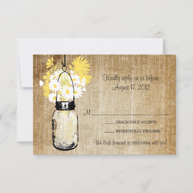 Tarjeta de Confirmación de Asistencia de Flores Si (Anverso)