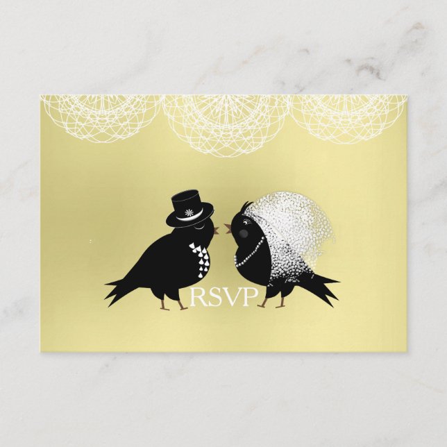 Tarjeta de confirmación de asistencia de parejas d (Anverso)