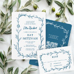 Tarjeta De Confirmación De Asistencia Delicada estrella botánica de David Bar Bat Mitzva<br><div class="desc">¡Tarjeta de respuesta perfecta para un murciélago mitzvah, bar mitzvah u otra celebración judía! ¡Trato a mano de delicado arte de trame de hojas para ti! ¡TODO PERSONALIZABLE! Haga clic en "Personalizar" para editar el texto. Haga clic en "editar usando la herramienta de diseño" para ajustar las fuentes, colores y...</div>