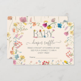 Tarjeta De Confirmación De Asistencia Delicado jardín florido de flores silvestres Diape