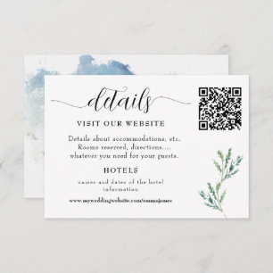 Tarjeta De Confirmación De Asistencia Detalles del Boda Misty Morning Meadow