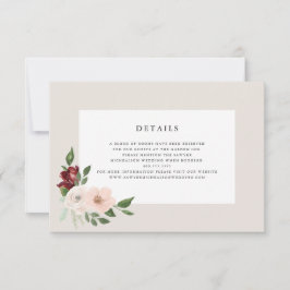 Tarjeta De Confirmación De Asistencia Detalles del Bouquet romántico