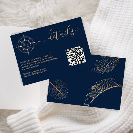 Tarjeta De Confirmación De Asistencia Detalles del código QR de la compás de Passport de