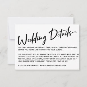 Tarjeta De Confirmación De Asistencia Detalles modernos de Bodas caligráficos, bandas de