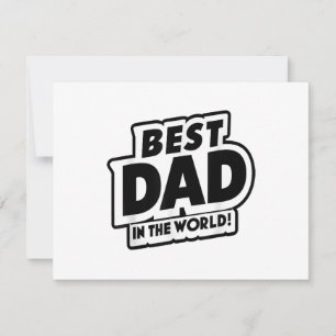 Tarjeta De Confirmación De Asistencia Día del Padre Mejor Papá del Mundo