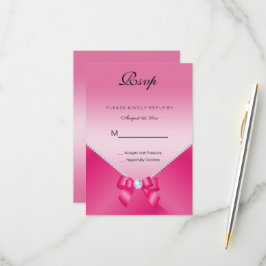 Tarjeta De Confirmación De Asistencia Diamantes románticos y arcos rosados cumpleaños 30