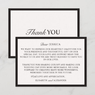 Tarjeta De Confirmación De Asistencia Dinero viejo, Boda blanco roto Gracias tarjeta