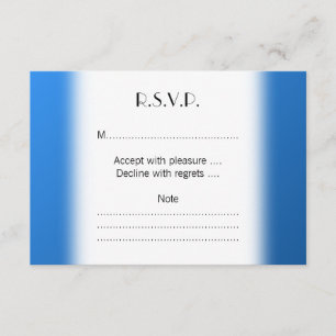 Tarjeta De Confirmación De Asistencia Diseño azul moderno con un patrón de rejilla de pi