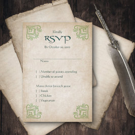 Tarjeta De Confirmación De Asistencia Dragon Gamer Fantasy