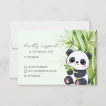 Ducha de Bebé de Panda y Bambú