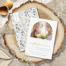 Tarjeta De Confirmación De Asistencia Dulce Boda Floral Foto ID1045