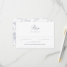 Dusty Blue Boda Alimentos Alergy Restricción de di