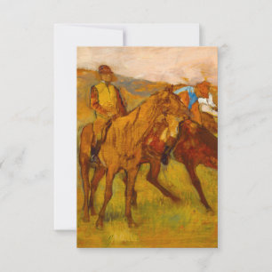 Tarjeta De Confirmación De Asistencia Edgar Degas antes de la carrera