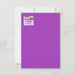 Tarjeta De Confirmación De Asistencia El amor es amor