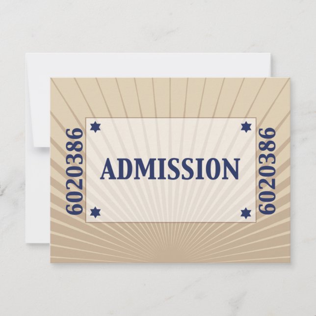 Tarjeta De Confirmación De Asistencia El bar de la estrella de cine Mitzvah responde a R (Anverso)