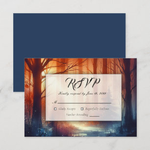 Tarjeta De Confirmación De Asistencia El derrame de madera de la caída del Boda deja el 