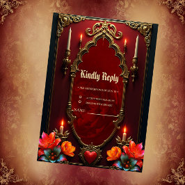 Tarjeta De Confirmación De Asistencia El espíritu del maravilloso estilo vintage