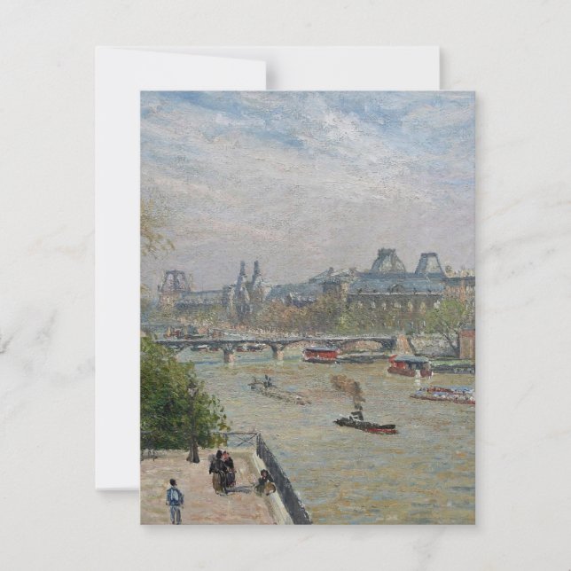 Tarjeta De Confirmación De Asistencia El Louvre, la primavera de Camille Pissarro (Anverso)