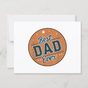 Tarjeta De Confirmación De Asistencia El mejor papá del mundo en el Día del Padre