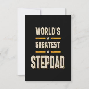 Tarjeta De Confirmación De Asistencia El mejor regalo de padrastro de Step-Dad
