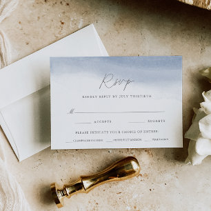 Tarjeta De Confirmación De Asistencia Elección De Comida De Boda De Tide Ebb
