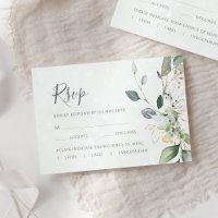 Elegant Eucalyptus Leaves Greenery Gold Wedding