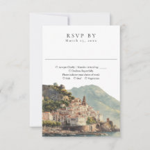 Elegante Amalfi Boda de Acuarela Italiana