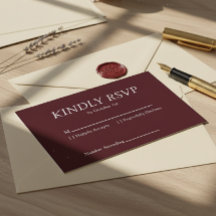 Elegante Boda Burgundy Profundo