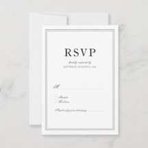 Elegante Boda clásico blanco y negro