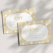 Elegante Boda de Art Deco Blanco y Blanco