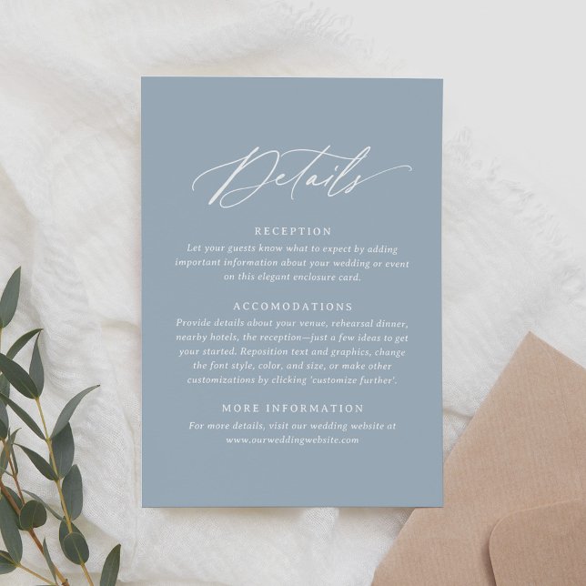 Tarjeta De Confirmación De Asistencia Elegante Boda de caligrafía azul turquesa (Subido por el creador)