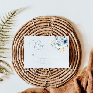 Tarjeta De Confirmación De Asistencia Elegante Boda de flor floral floral floral primave
