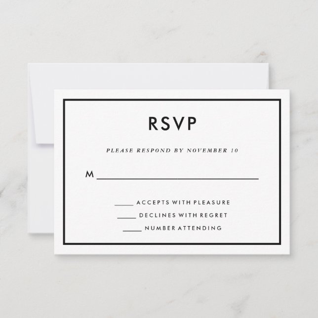 Tarjeta De Confirmación De Asistencia Elegante Boda de temas de viajes | Mapa de atrás (Anverso)