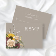 Elegante Boda Floral Beige