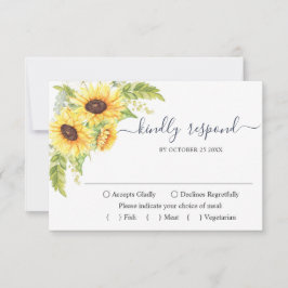 Tarjeta De Confirmación De Asistencia Elegante Boda floral Eucalyptus