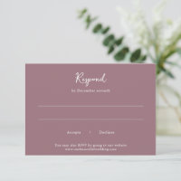 Elegante Boda Mauve Clean