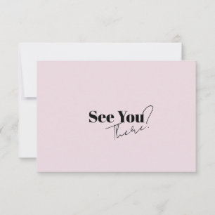 Tarjeta De Confirmación De Asistencia Elegante Boda Minimalista Retro Moderno