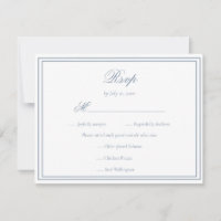 Elegante Boda Minimalista Simple de Marco Azul Pol