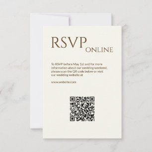 Tarjeta De Confirmación De Asistencia Elegante Boda moderno de flores silvestres fuera d