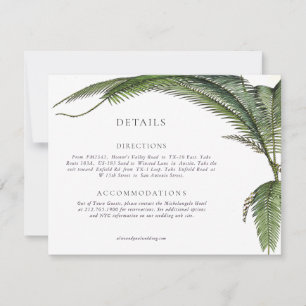 Tarjeta De Confirmación De Asistencia Elegante Boda moderno de la vegetación botánica