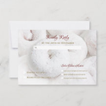 Elegante Boda moderno Eéreo White Doughnut