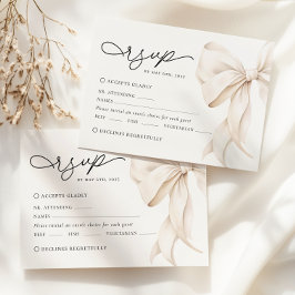 Tarjeta De Confirmación De Asistencia Elegante Boda simplista moderno