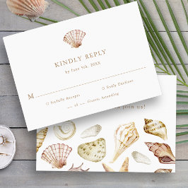 Tarjeta De Confirmación De Asistencia Elegante Boda tropical