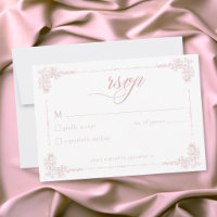 Elegante Boda Vintage Barroco Rosa Polvoriento