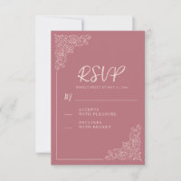 Elegante Boda Vintage Blush Mauve