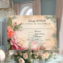 Elegante Boda vintage de Floral Junk Journal